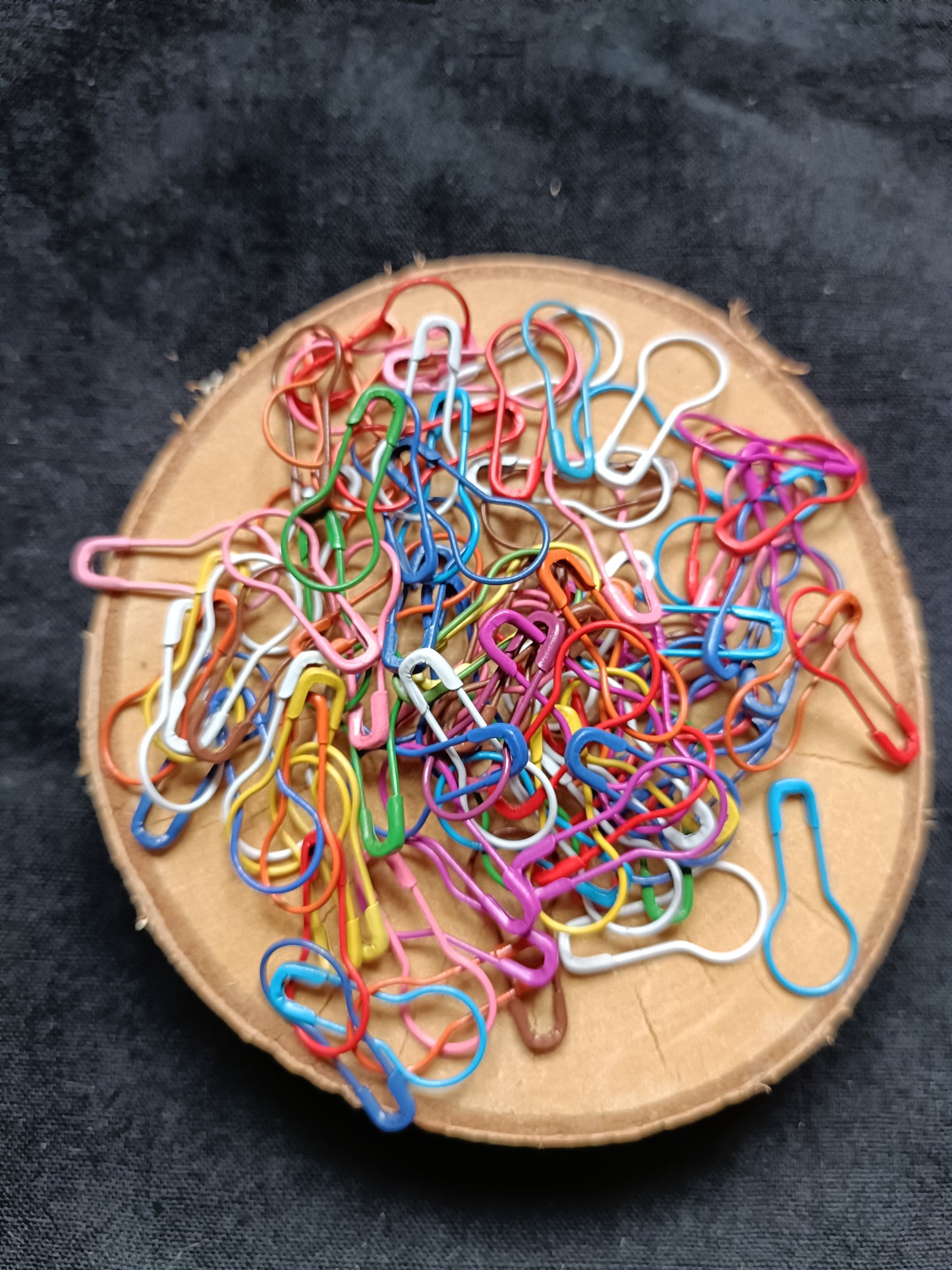 Multi-colored stitch markers