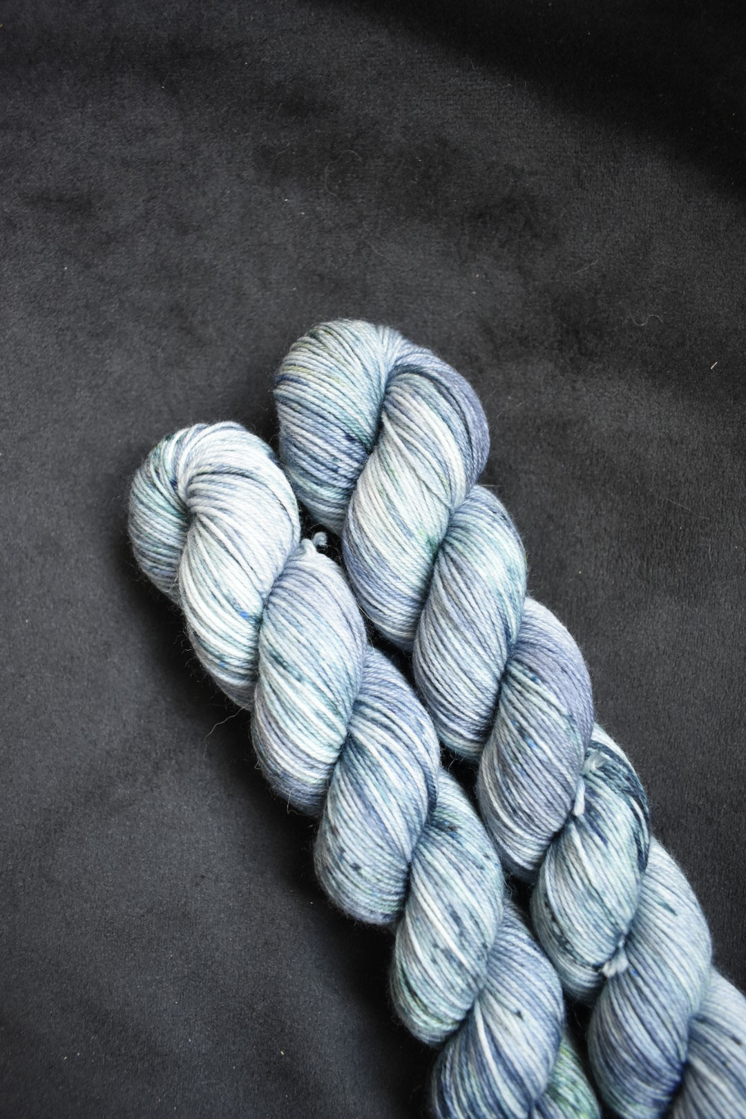 Half Sock - Ooak bleu vert