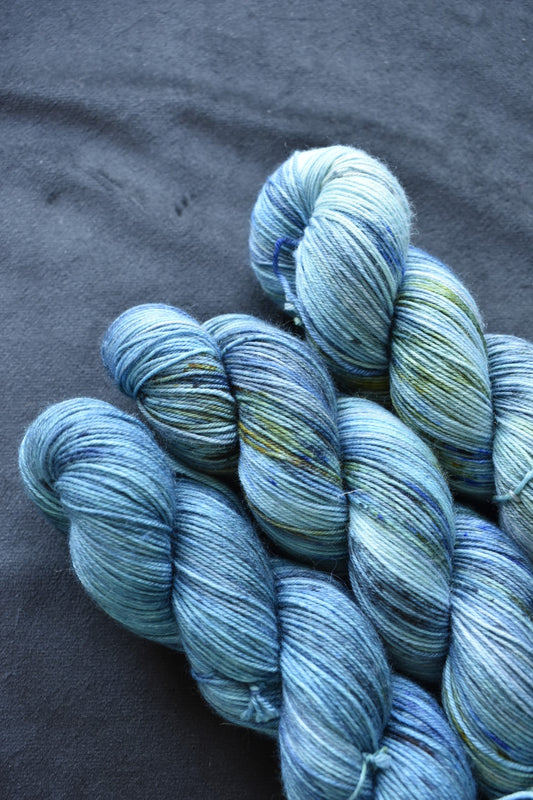Sock - Ooak bleu jaune